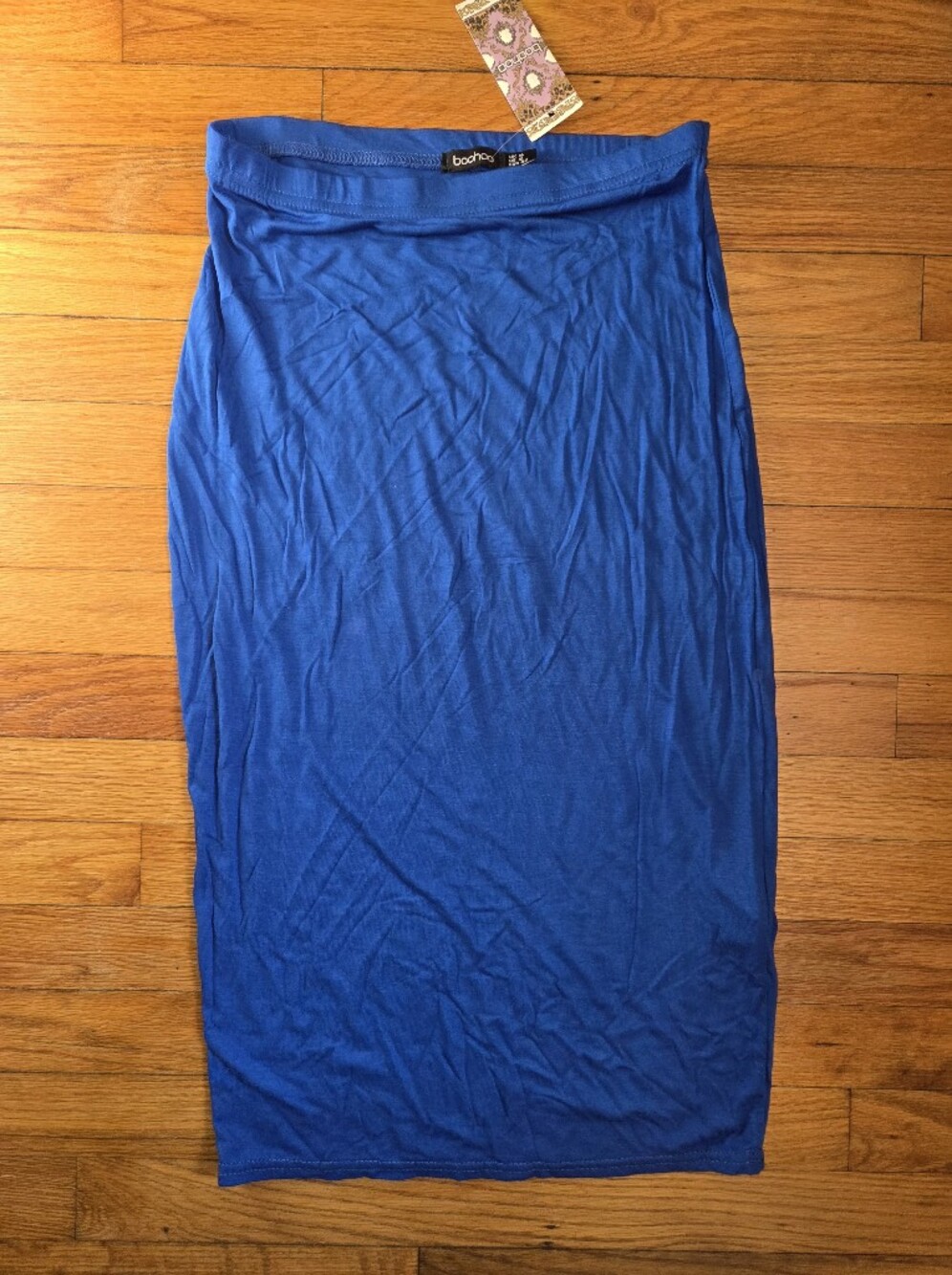 Boohoo Royal Blue Pencil Skirt
